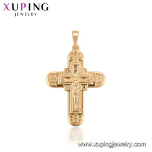 33777 xuping nouveau style or croix pendentif religieux de mode pour les dames